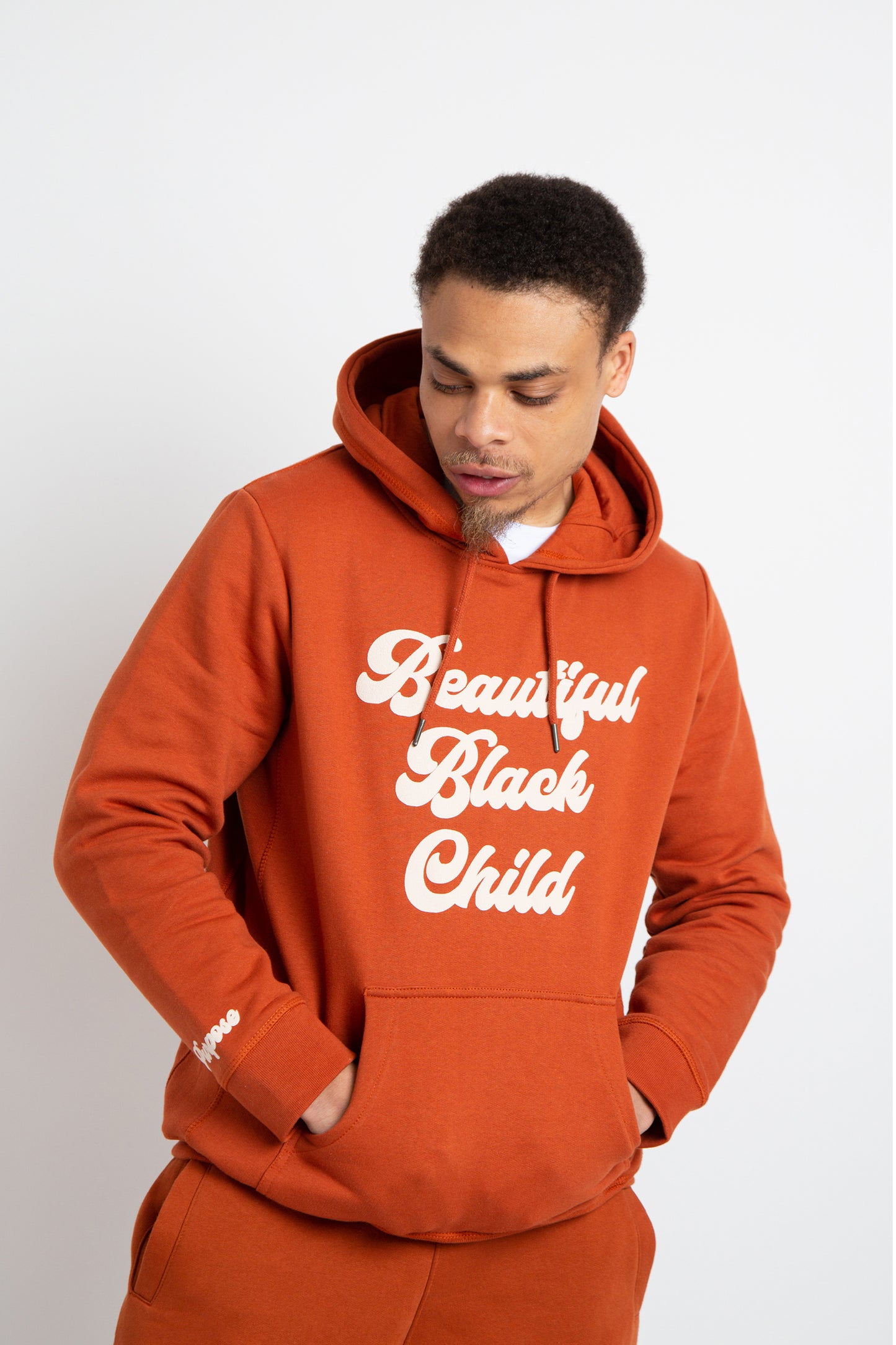 Beautiful Black Child - Burnt Orange Adult Sweatsuit (Unisex)