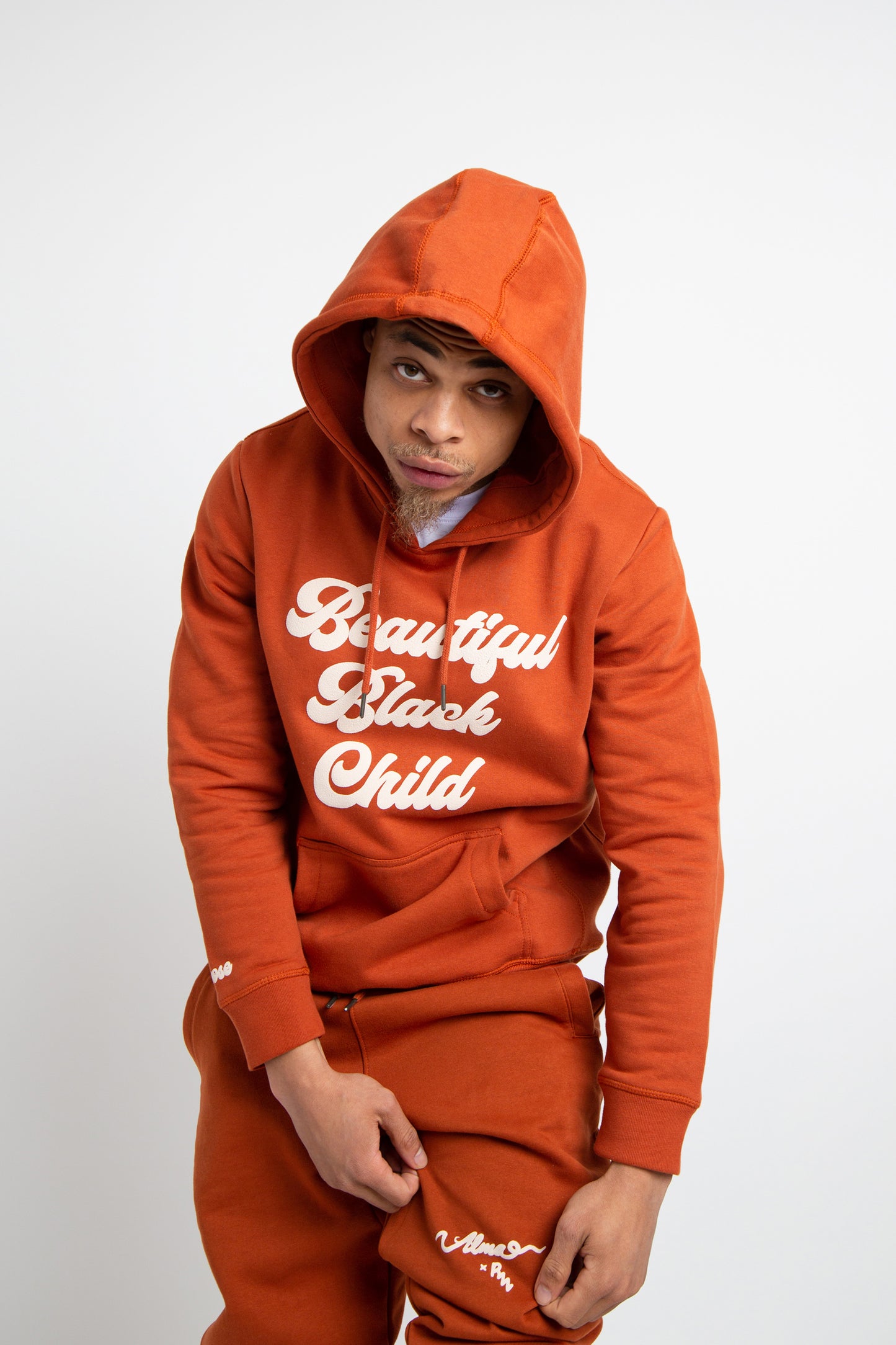 Beautiful Black Child - Burnt Orange Adult Sweatsuit (Unisex)