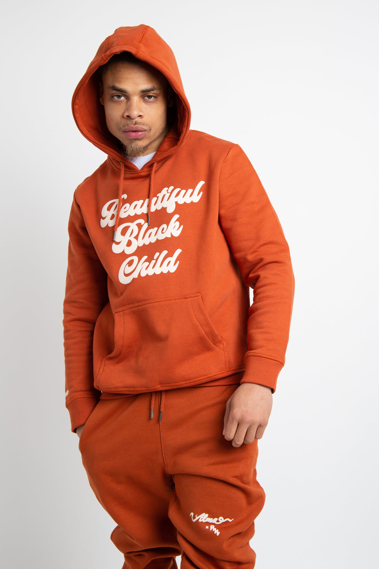 Beautiful Black Child - Burnt Orange Adult Sweatsuit (Unisex)