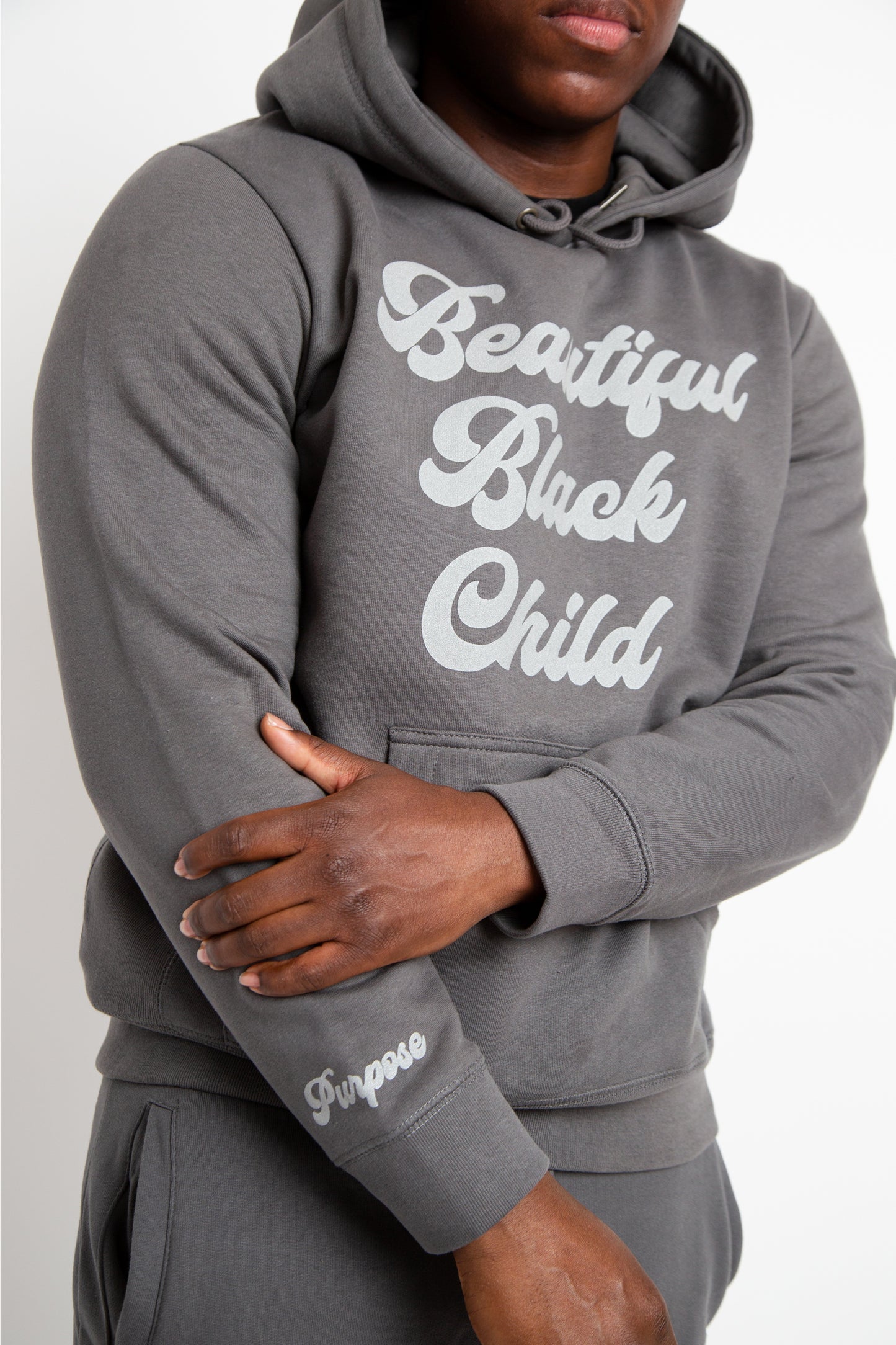 Beautiful Black Child - Grey Adult Sweatsuit (Unisex)